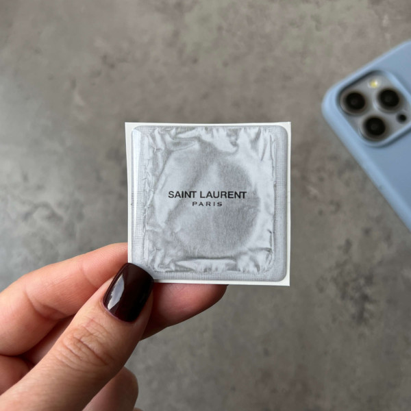 3D стікер "Saint Laurent Silver Condom"