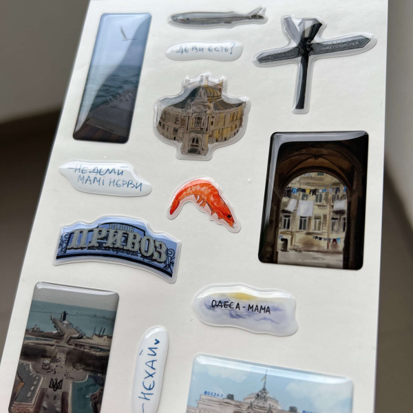 Set of 3D Stickers "Odesa"