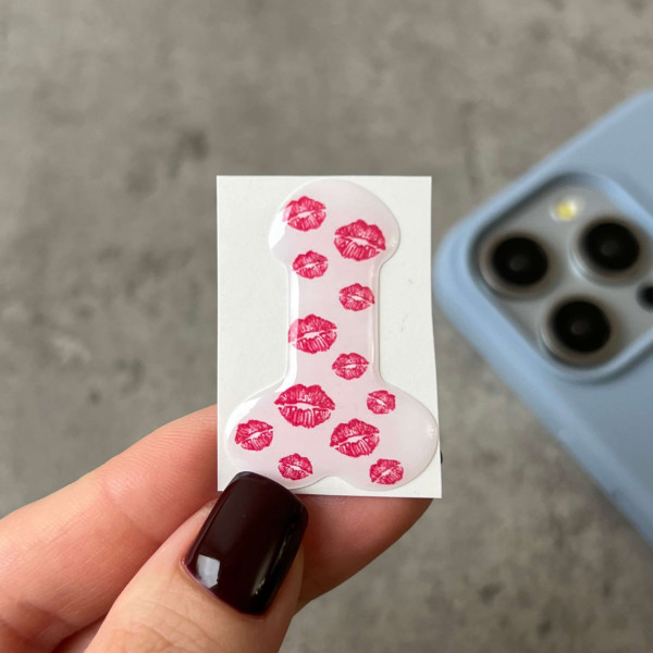 3D sticker "Dick with kisses"