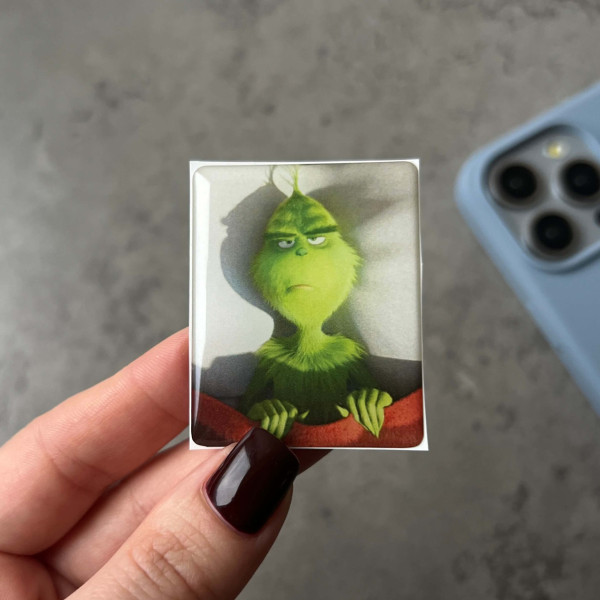 3D sticker “Angry Grinch”