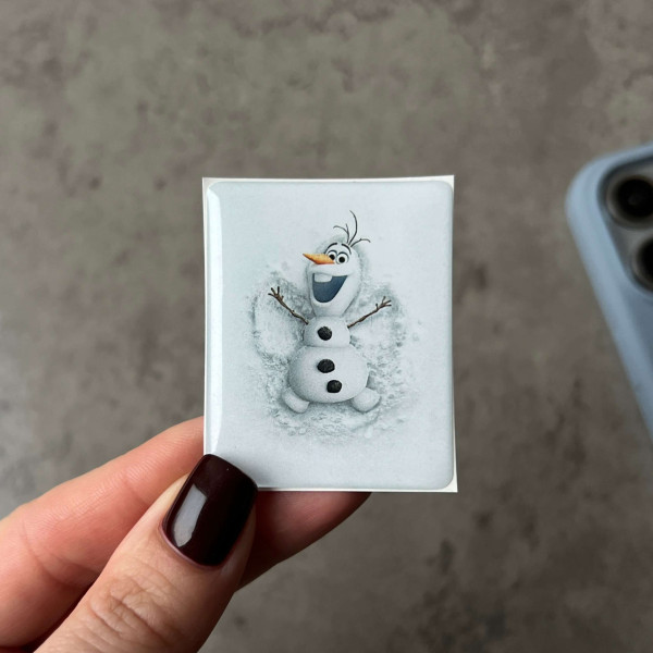 3D sticker “Olaf on the snow”