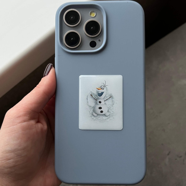 3D sticker “Olaf on the snow”