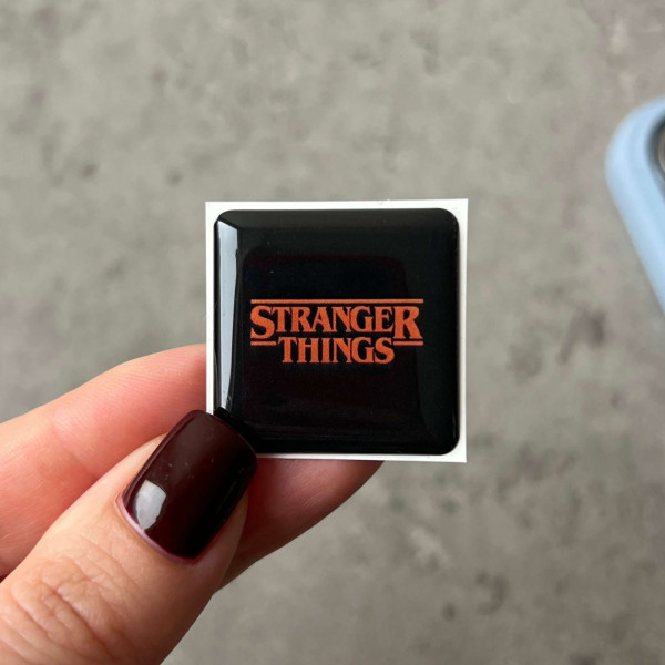 3D стікер "Stranger Things red"
