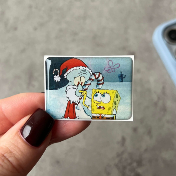 3D sticker "SpongeBob and Squidward"