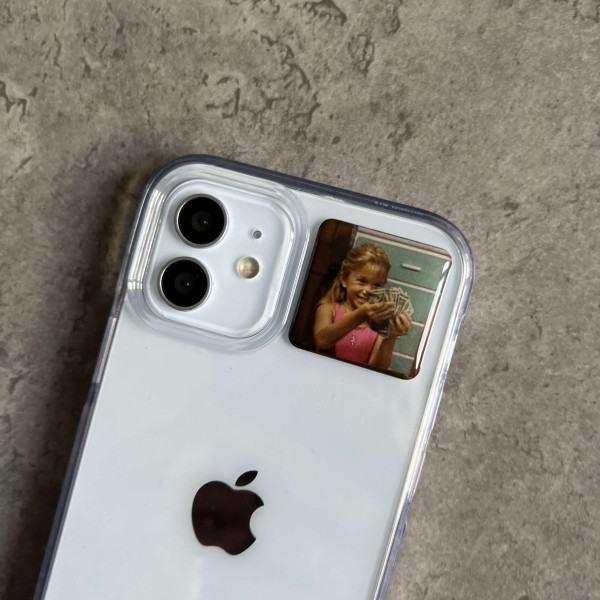  3D sticker "Michelle Tanner with dollars, from the TV show 'Full House'"