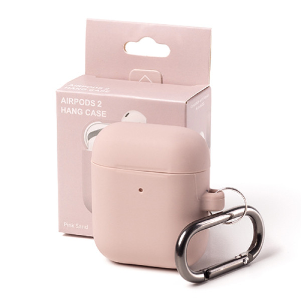 AirPods 1/2 Case with Carabiner Pink Sand