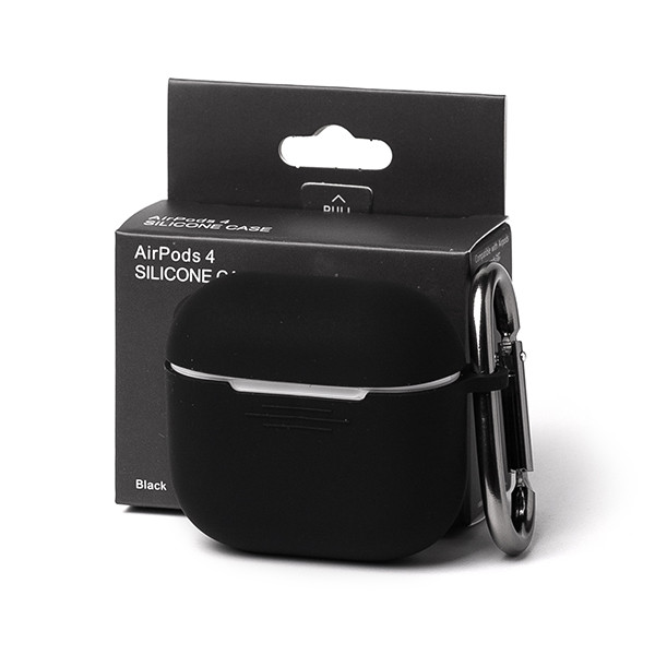 Чохол для AirPods 4 з карабіном Black