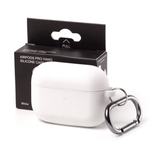 Чохол для AirPods Pro 2 з карабіном White