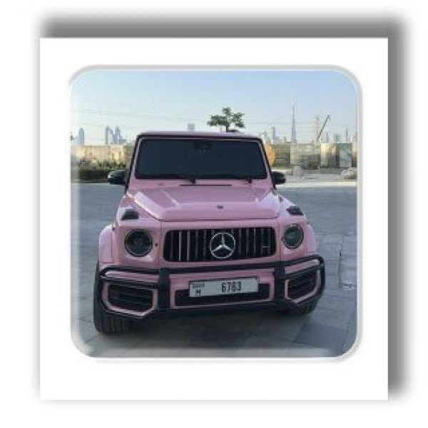 3D стікер "Рожевий Mercedes-Benz G-Class, AMG G63"