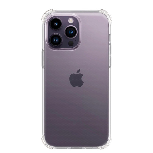 Силіконовий прозорий чохол з захисними бортиками iPhone 14 Pro Full camera