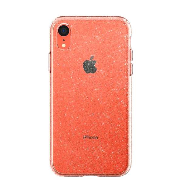 Transparent Silicone Case with Glitter for iPhone XR