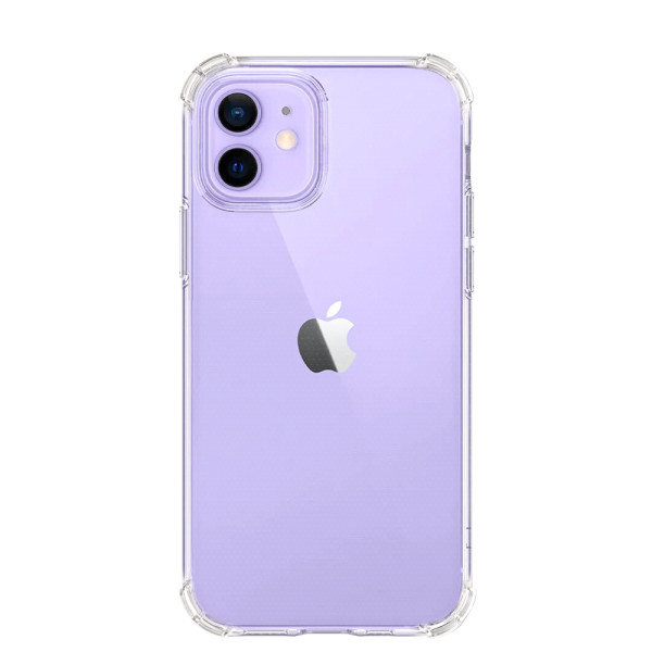 Силіконовий прозорий чохол з захисними бортиками iPhone 12/12 Pro