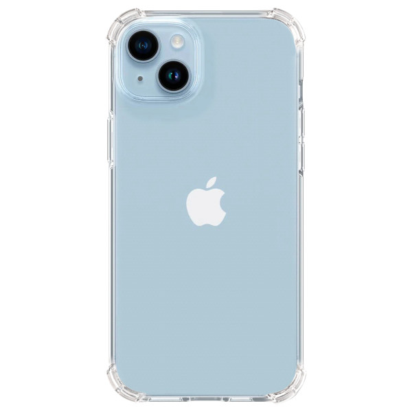 Силіконовий прозорий чохол з захисними бортиками iPhone 14 Full Camera