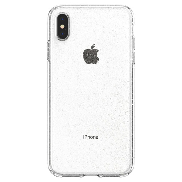 Прозорий силіконовий чохол з блискітками для iPhone XS Max