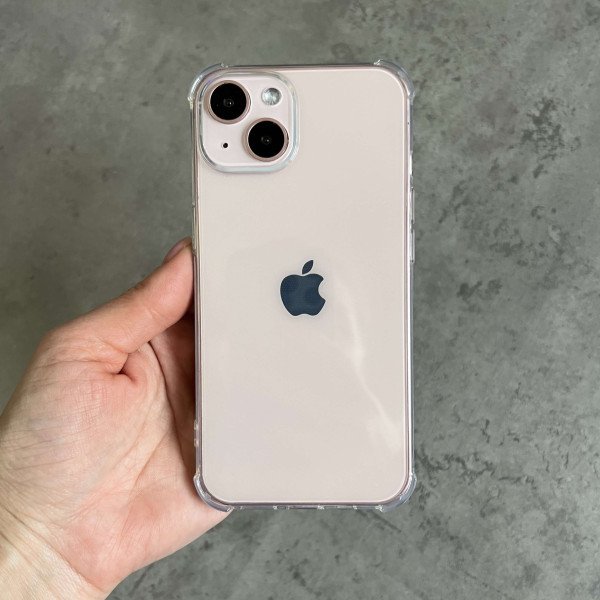 Силіконовий прозорий чохол з захисними бортиками iPhone XR