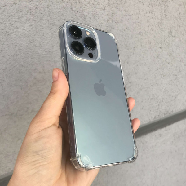 Силіконовий прозорий чохол з захисними бортиками iPhone XR