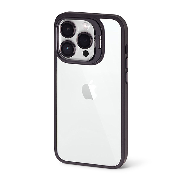 Протиударний чохол для iPhone 13 Pro з чорними бортиками та захисними лінзами на камеру