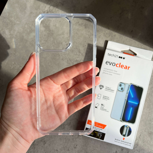 Tech21 EvoClear Shockproof Case for iPhone 15 Pro Max
