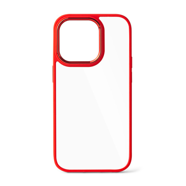 Transparent shockproof case with red edges for iPhone 11 Pro Max