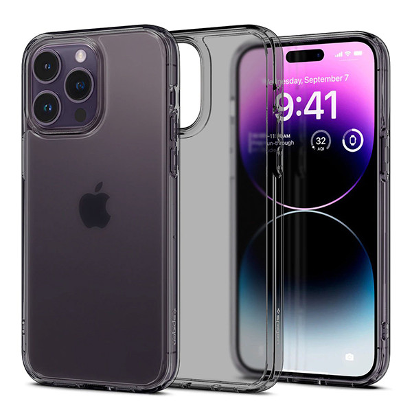 Чорний матовий чохол для iPhone 14 Pro Spigen