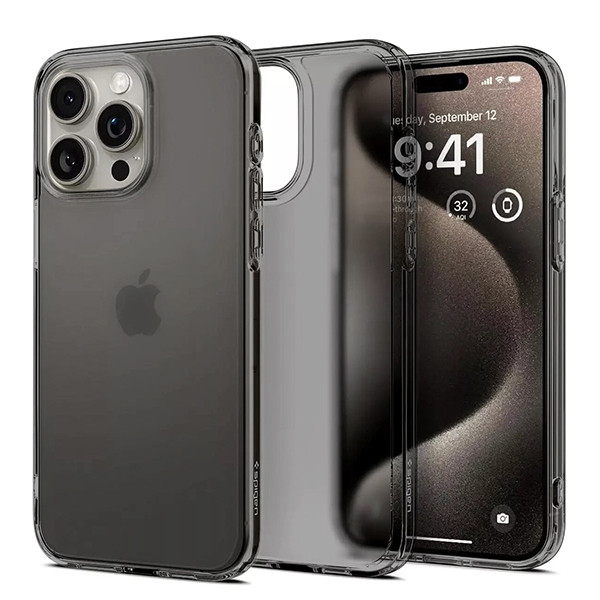 Spigen Matte Black Case for iPhone 15 Pro Max