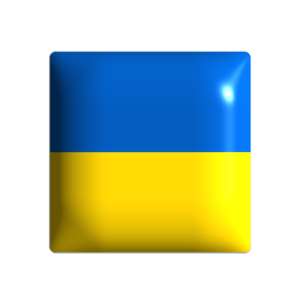 3D sticker "Flag of Ukraine"