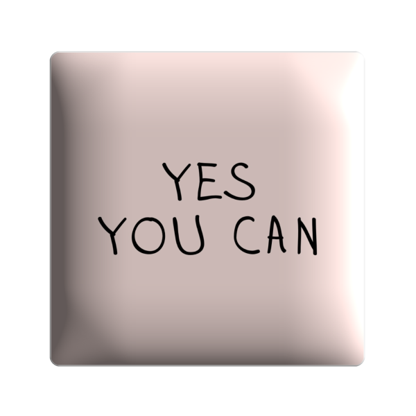 3D sticker "Yes you can"