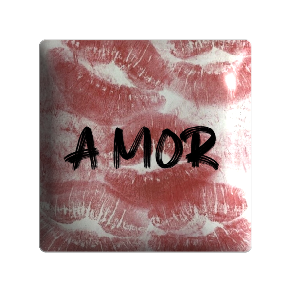 3D sticker "AMOR and kisses"