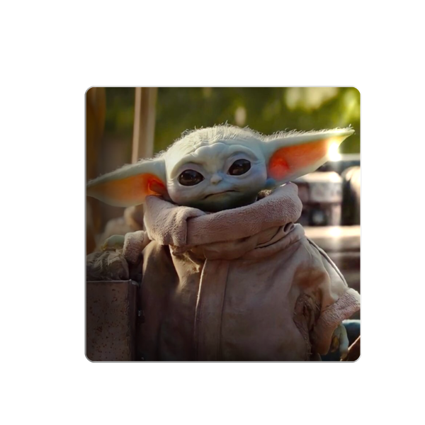 3D стікер "Малюк Йода, Грогу, Star Wars"