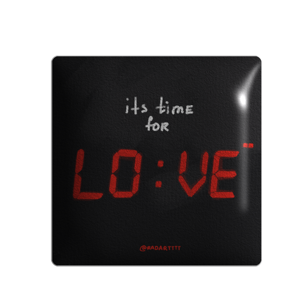 3D стікер "It`s time for love"