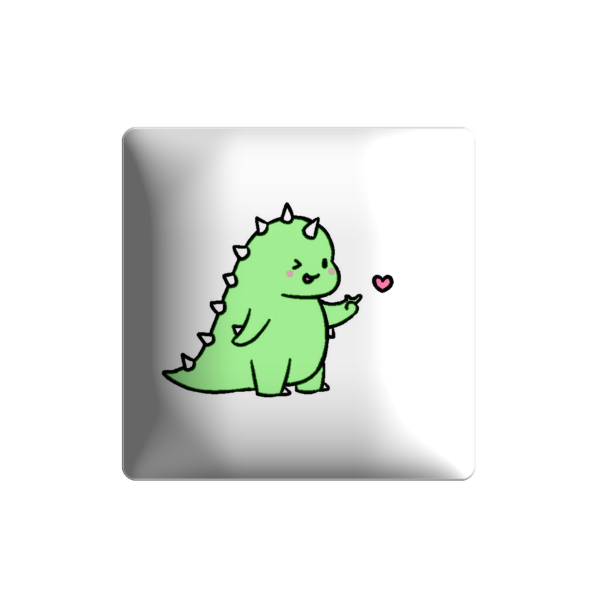 3D sticker "Green dinosaur"