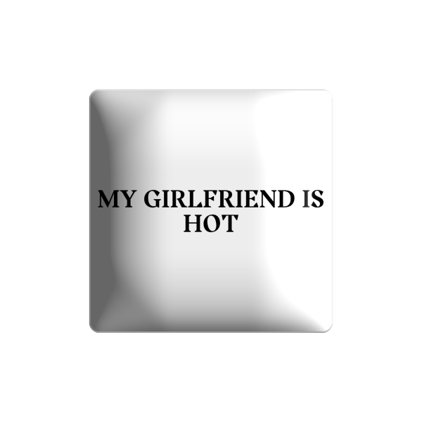 3D стікер "My girlfriend is hot"