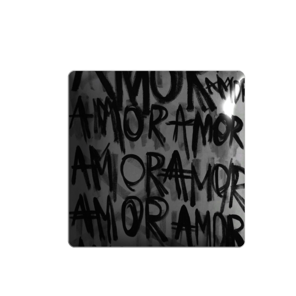 3D стікер "AMOR чорний"