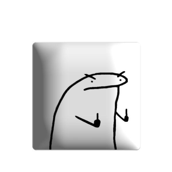 3D sticker "F Off"