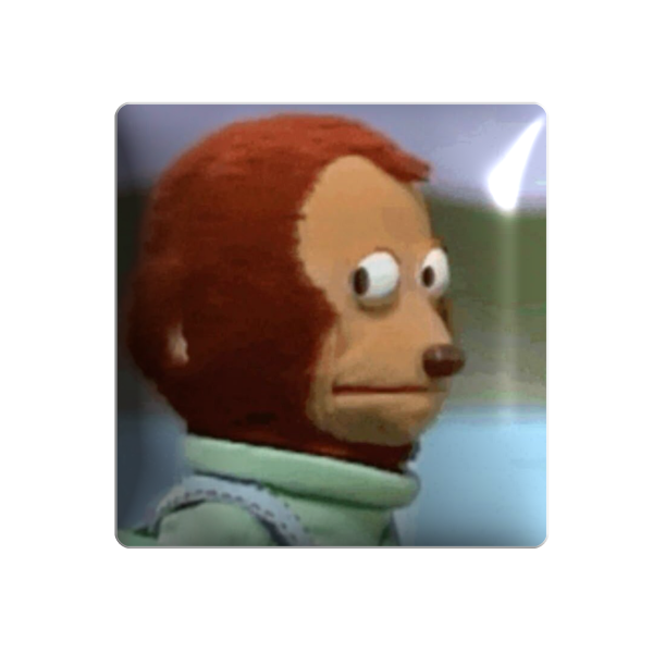 3D стікер "Surprised little monkey"