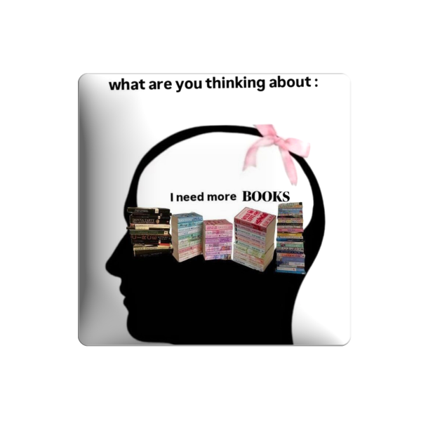 3D стікер "I need more books"