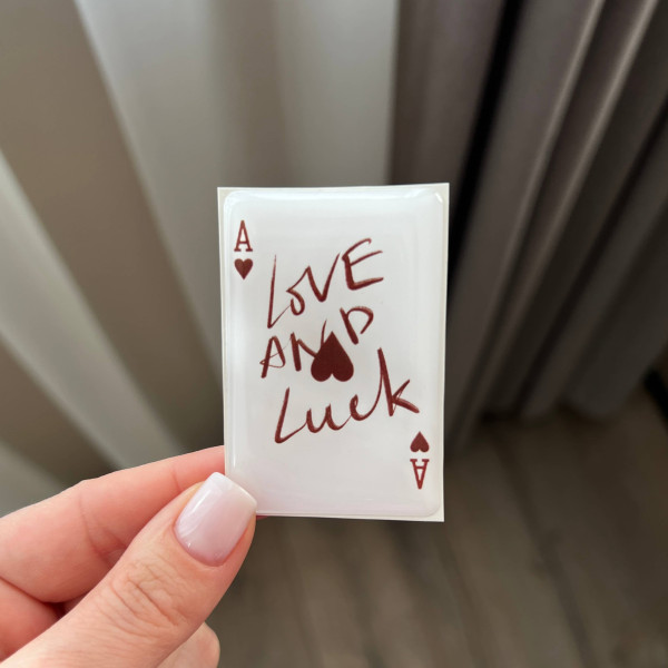 3D стікер "Карта `Love and luck`"