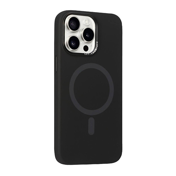 Чохол Soft Silicone Case з MagSafe iPhone 15 Pro Max Black