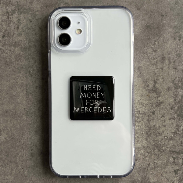 3D стікер "Need money for Mercedes"