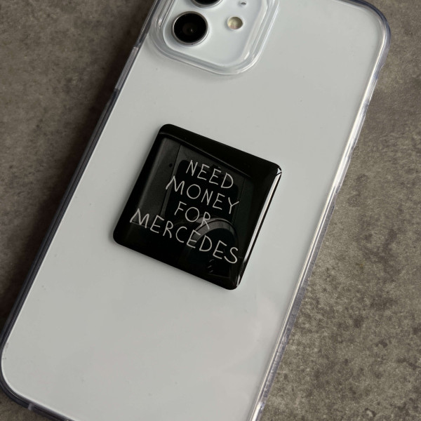3D стікер "Need money for Mercedes"