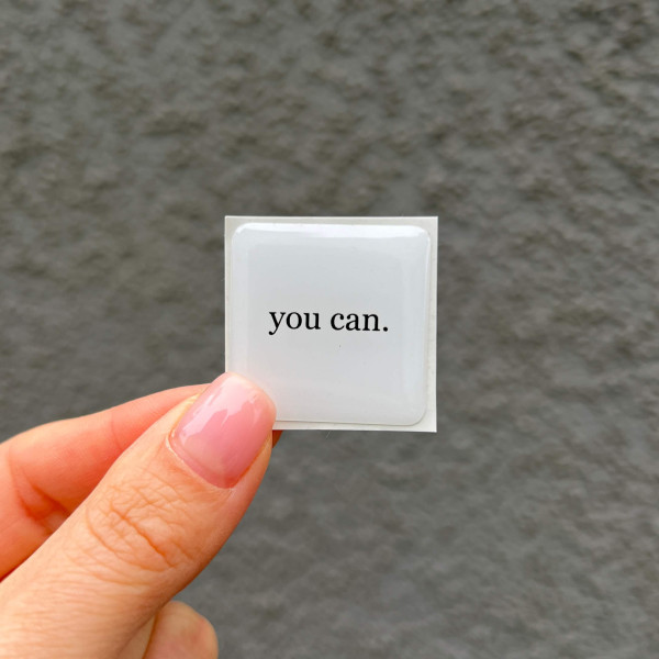 3D стікер "You can"