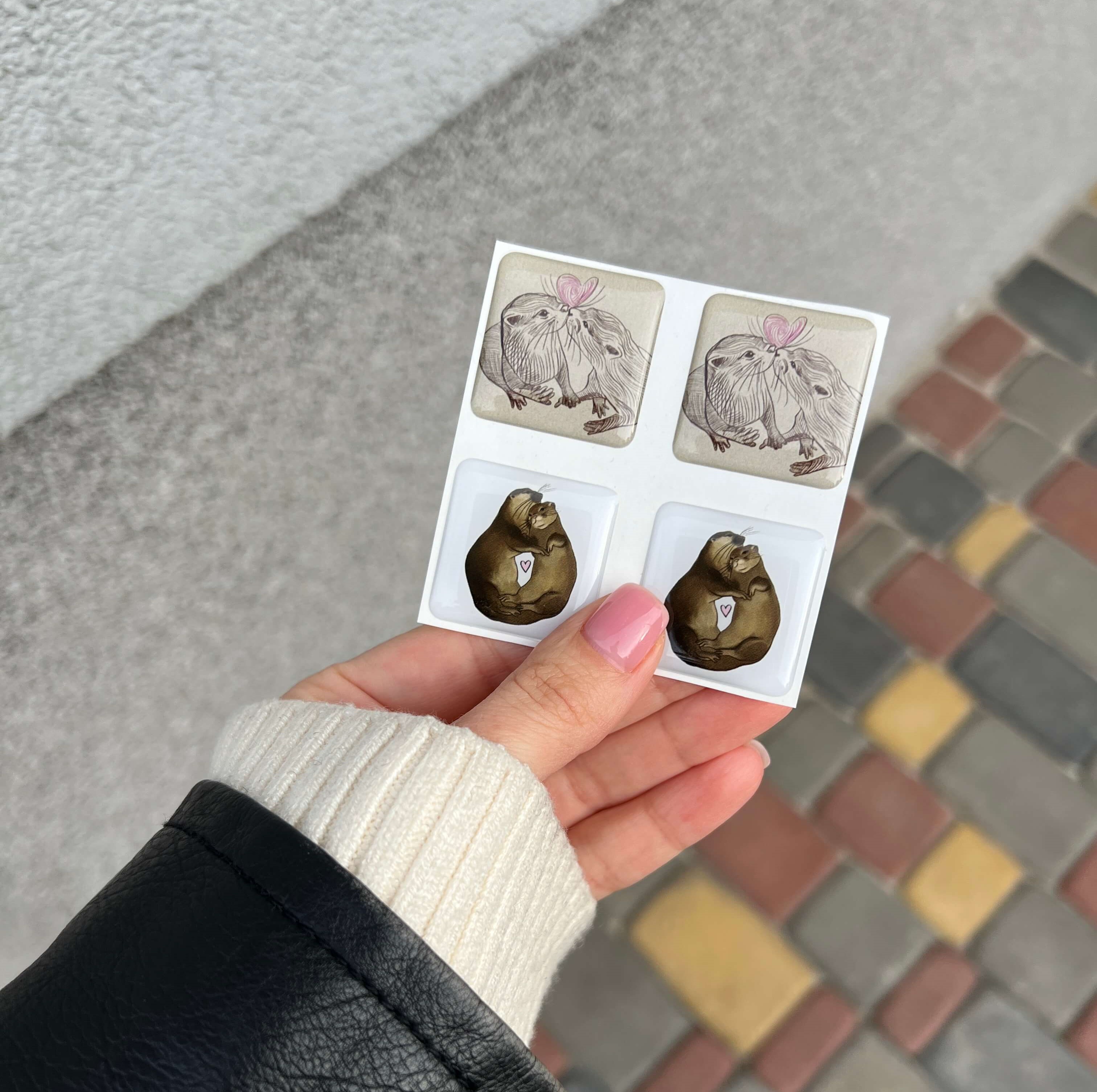 "BY THE STICKERS"